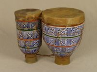 Doppel Keramik-Djembe