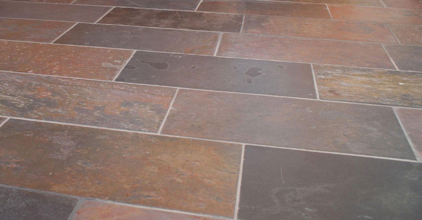 Rivestimenti per pavimenti: Indischer Buntschiefer Platten 60x40x1.2   120qm + – Nuovo e nell'imballaggio originale da Lauerz venduto da RogerH05 5