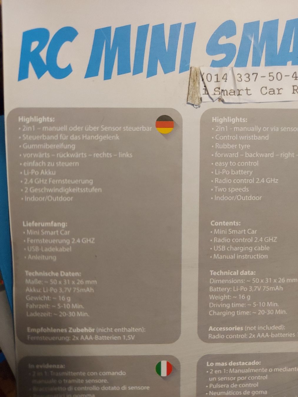 Giocattoli: RC mini smart car NEU – Nuovo e nell'imballaggio originale da Altishofen venduto da tammy05 2