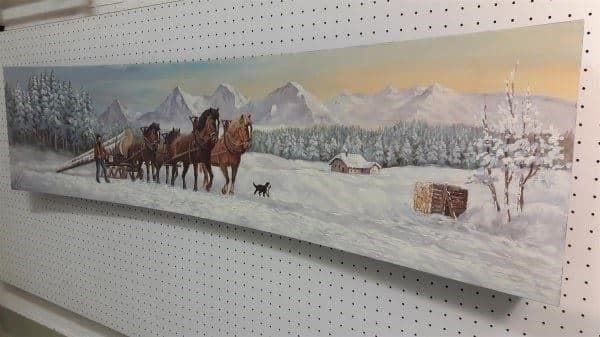 Gemälde: E.Kurti "Langholz im Winter " Oelgemälde – Gebraucht aus Zürich von Galerie-Kunst 2
