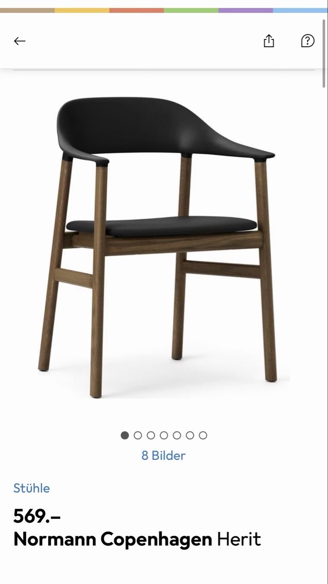 Normann Copenhagen Sedie: Normann Copenhagen Herit Stuhl – Nuovo e nell'imballaggio originale da Zürich venduto da astolo 1
