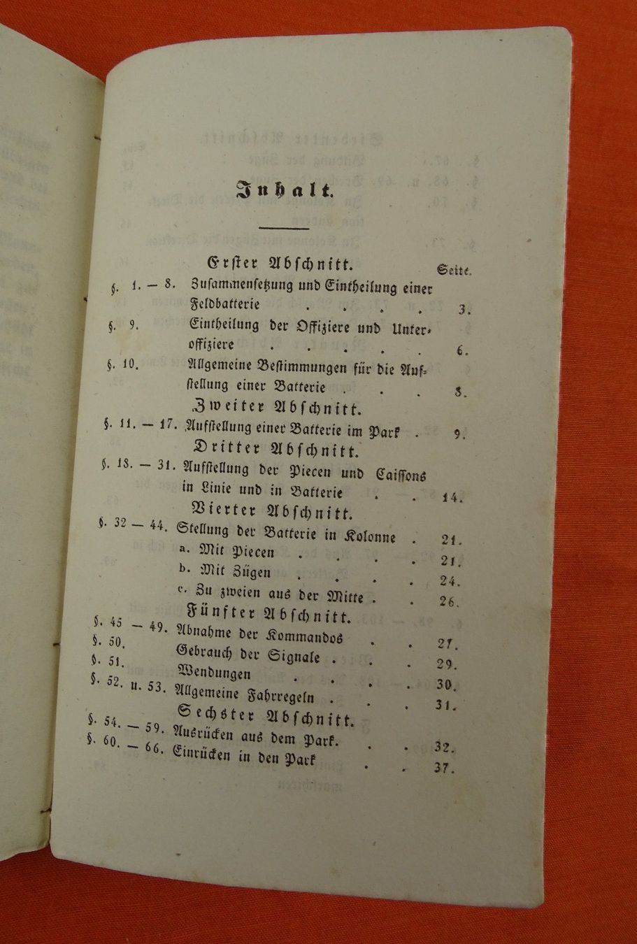 Libri: REGLEMENT BATTERIESCHULE, 1841, ENTWURF – Usato da Grüningen venduto da Kartensammler 2