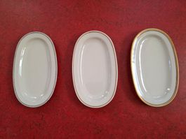 LANGENTHAL 1941 /45 / 46 : Drei ovale Porzellanplättchen