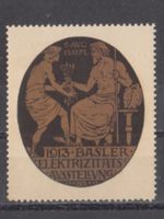 Vignette Basler Elektrizitäts-Ausstellung 1913, postfrisch