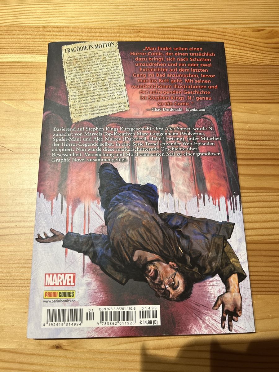 Fumetti: Stephen King's N. Graphic Novel, Marvel Comics – Nuovo (secondo la descrizione) da Brunnen venduto da Liluzick 1