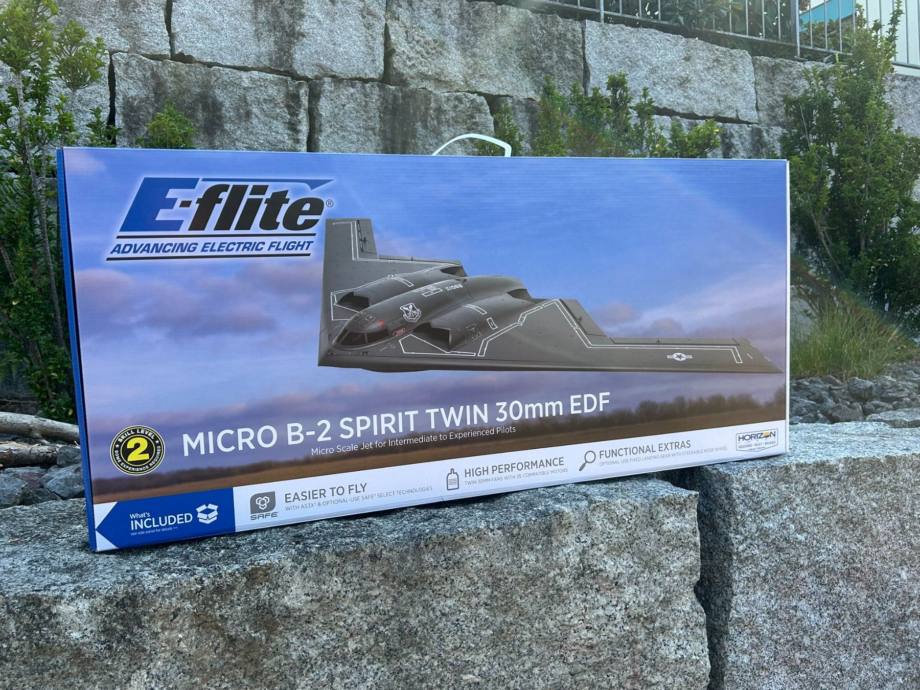E-Flite Modellismo RC: B-2 Spirit Bomber von E-FLITE Micro Twin 30mm BNF Basic – Nuovo e nell'imballaggio originale da Hüttikon venduto da mduke1 2