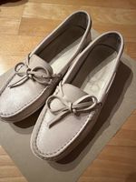 Tod’s Slipper Leder beige rosa nude Gr. 37 gebraucht Tods