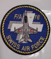 Schweizer Luftwaffe F/A-18 Patch, Swiss Air Force, Neu!
