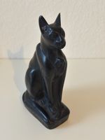 Dekorative Katze Skulptur schwarz antik Stil 14 cm