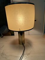Lampe de table vintage en laiton avec abat-jour