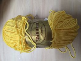 Woll Butt Amelia Garn gelb neu100gr 250m
