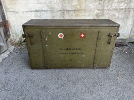 Antike Sanitätskiste Militärkiste Schweizer Armee Militär
