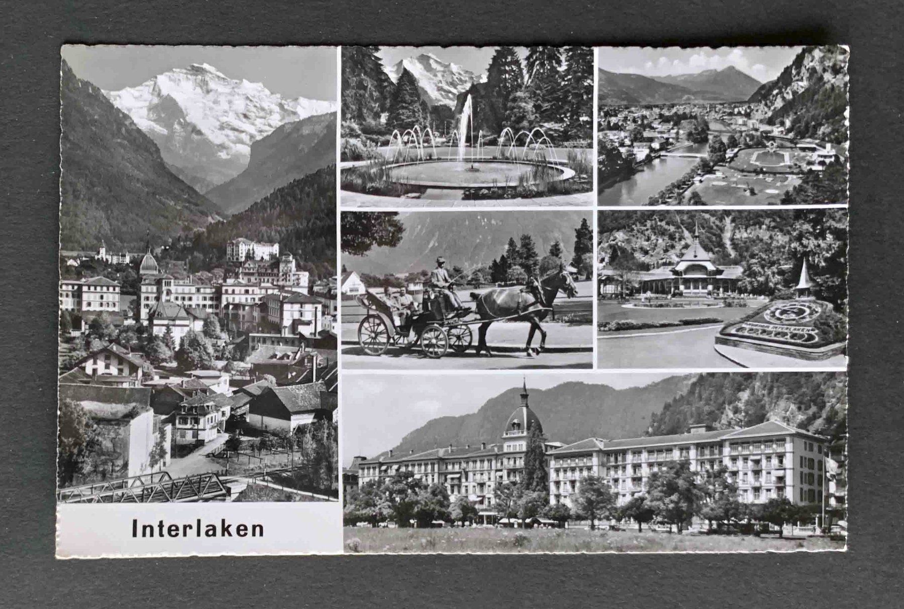 Cartoline postali: AK Interlaken Mehrbild Karte – Usato da Goldau venduto da artelier1