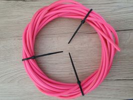Kabelhülle Neu Velo/ Mofa Neonpink. 6mm, 8Meter, sehr gut.