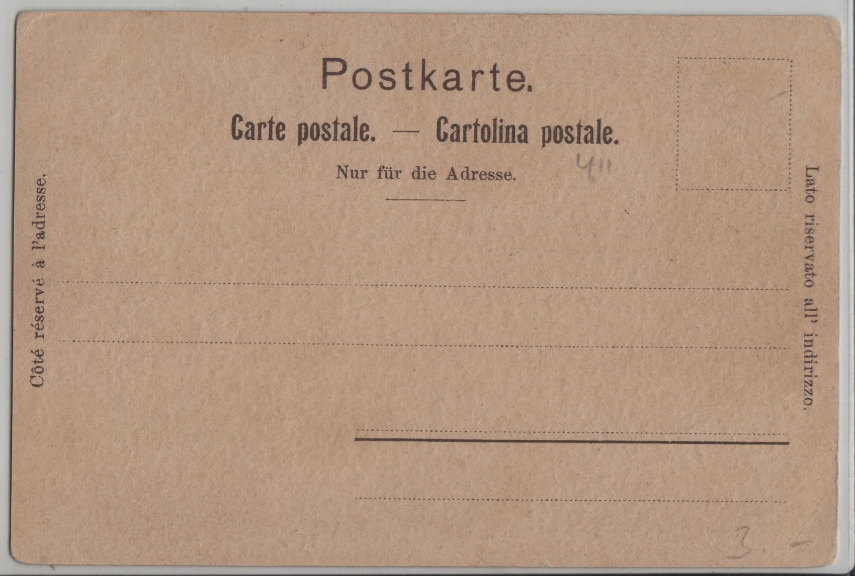 Poster & Bilder: Zürich - Post & Stadthaus – Antik aus Ettingen von Kartenplanet 1