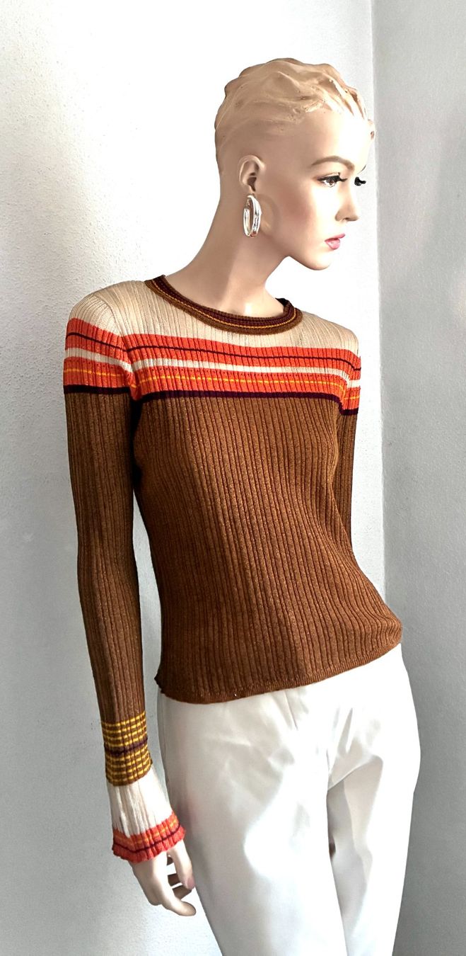Maglioni & Felpe: Strickpullover mit Lurex, gestreift – Usato da Kloten venduto da Nephty 5