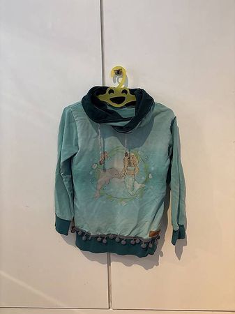 Handgemachter Meerjungfrauen Hoodie/Pullover Gr. 116