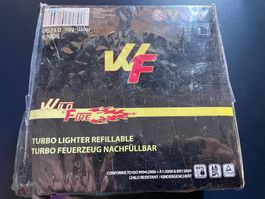 Display Feuerzeuge Turbo Lighter 50 Stück/Nachfüllbar/OVP