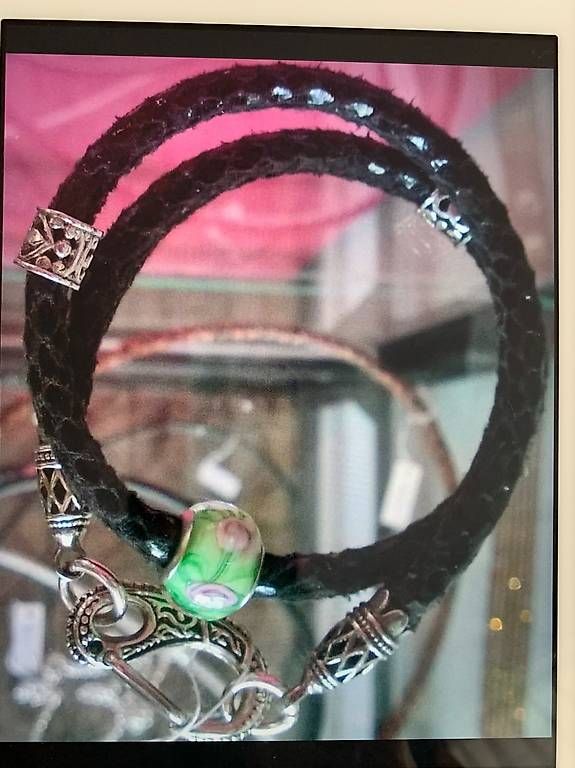 Bracciali & Braccialetti: Armband Leder/Silber – Usato da Zürich venduto da 1daniela1