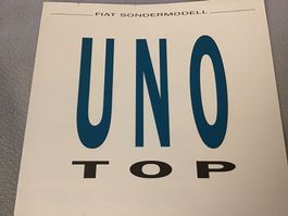 Fiat Uno Top Faltprospekt
