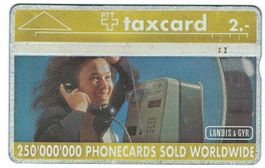 Taxcard 109E_36554 Landis & Gyr, 1. Auflage