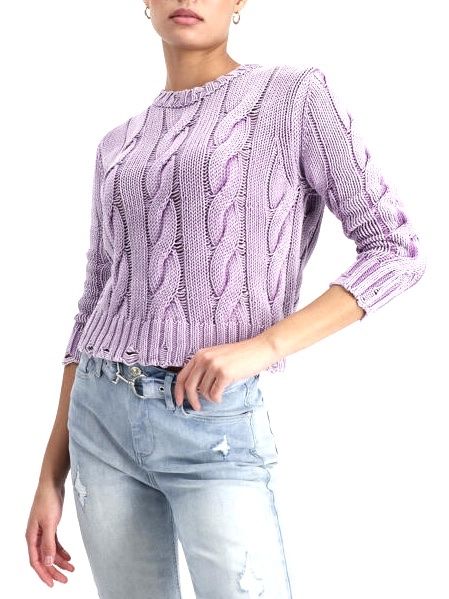 Monari Maglioni & Felpe: MONARI Pullover Vintage Wash mit Zopfmuster G.36 – Nuovo (secondo la descrizione) da Oberwil BL venduto da DANA_FOX 1
