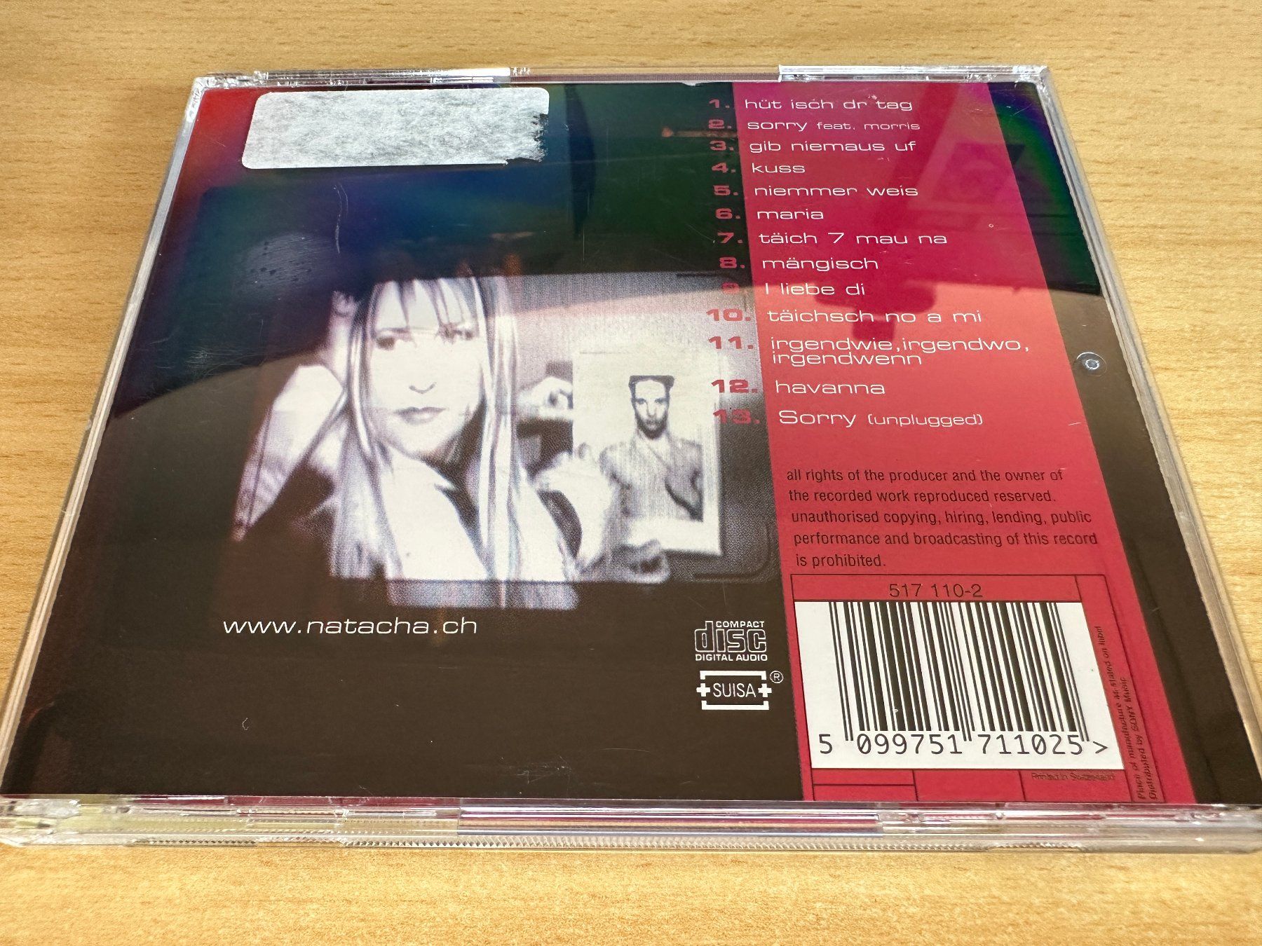 CD: Natacha - Kuss – Usato da Rikon im Tösstal venduto da Alpenmutz 1