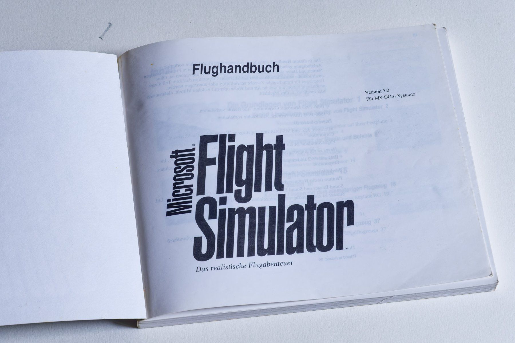 Microsoft Giochi: Microsoft Flight Simulator Flughandbuch MS DOS 5.0 – Usato da Scherz venduto da Neogeo5000 3