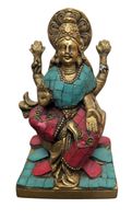 Desse lakshmi en bronze et pierre