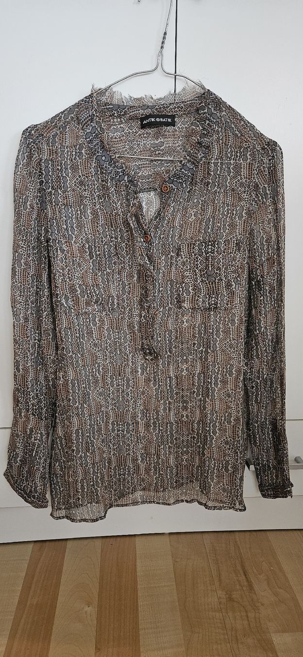 Antik Batik Camicette: Antik Batik Seidenbluse, Gr. S – Usato da Hellbühl venduto da Oki_doki