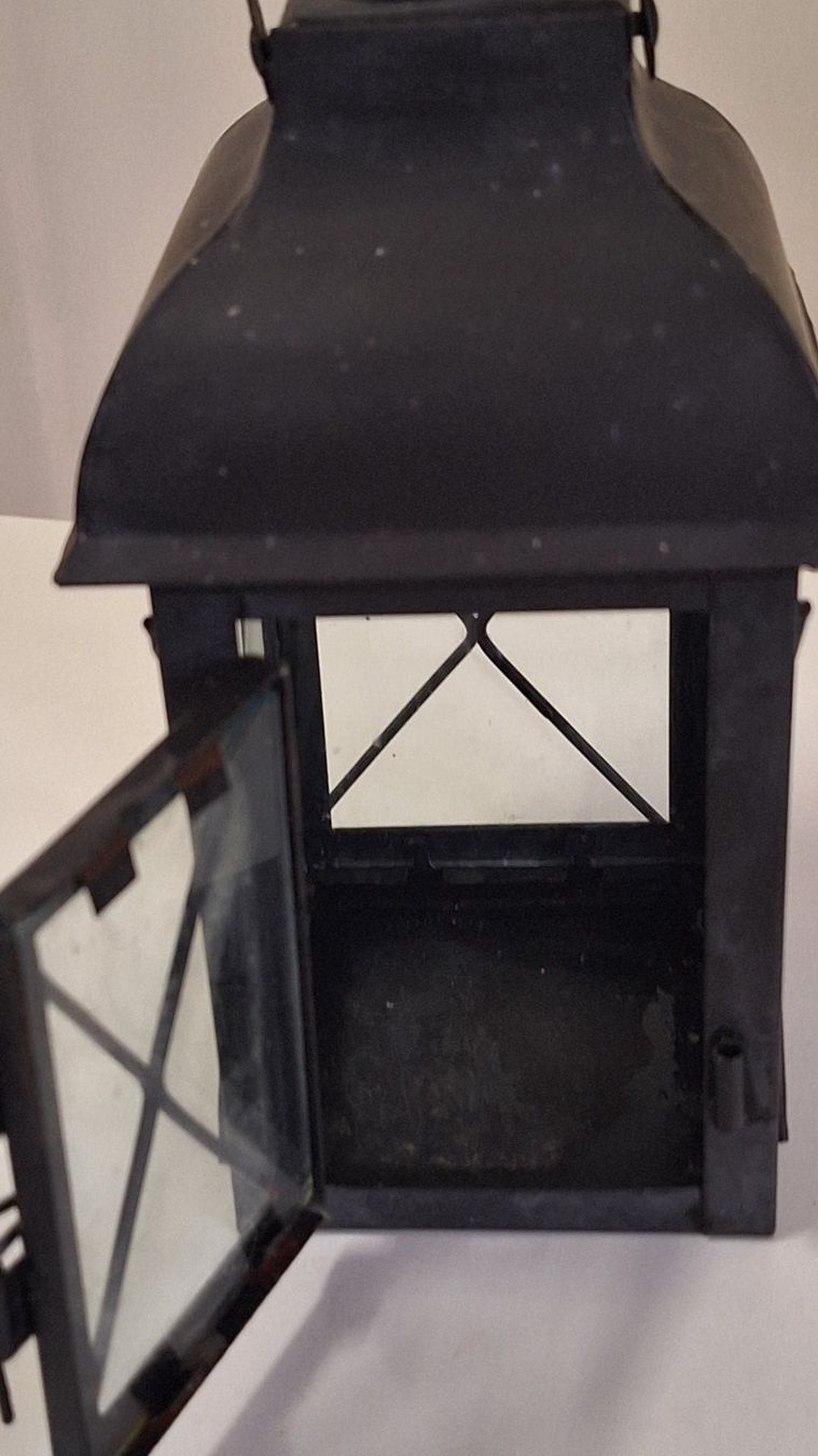 Lanterne: Vintage Laterne Metall  schwarz – Usato da Arlesheim venduto da shopradl 5