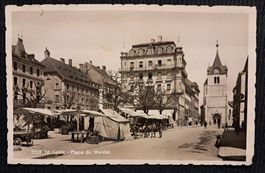 LE LOCLE 1940 - PLACE DI MARCHE - QUELQUES DEFAUTS