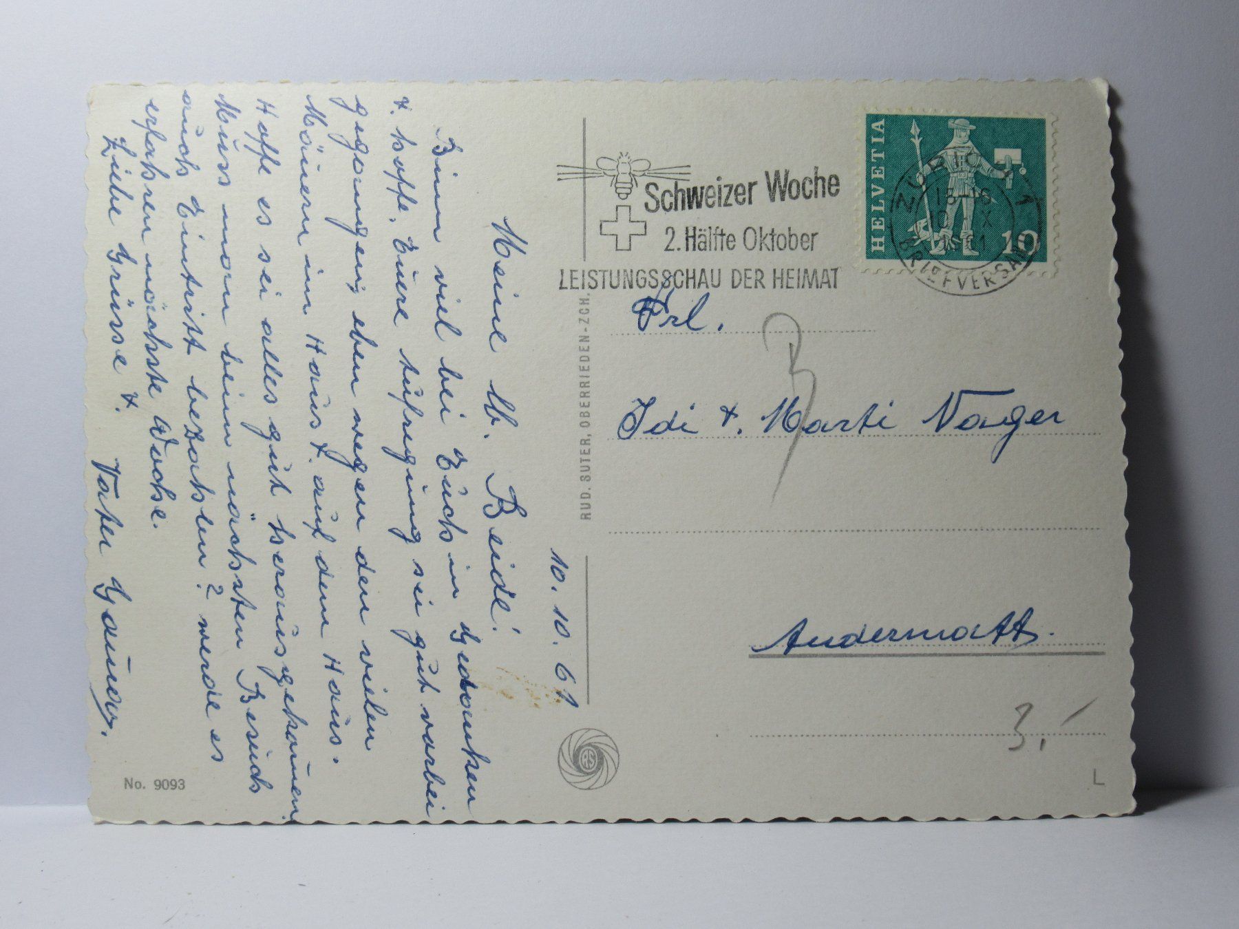 Cartoline postali: Zürich 1961 – Usato da Grenchen venduto da Bluemchen1900 1