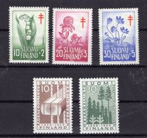 R2227  /  FINLANDE 1959 Michel n° 499-501 / 506-507 XX