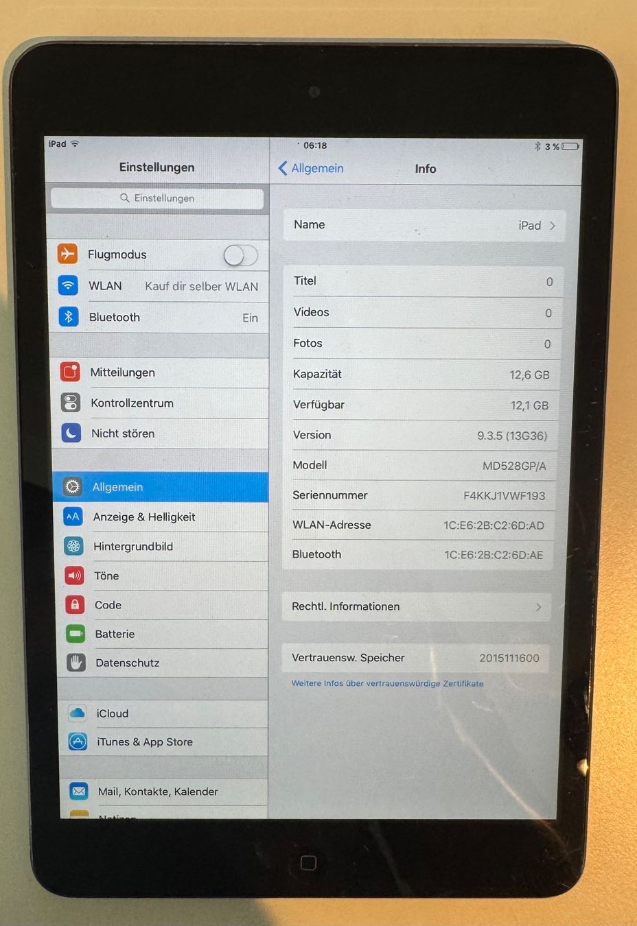 Apple Tablet PC: iPad mini – Usato da Adliswil venduto da Busys 1