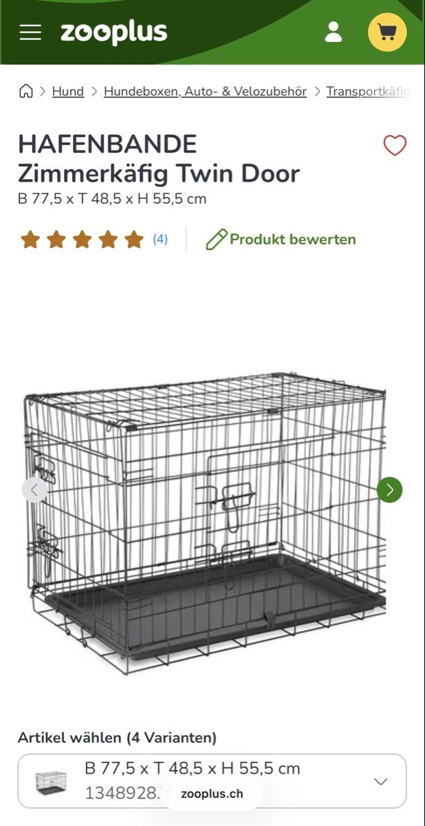 Liege- & Schlafplätze: Hunde Zimmerkäfig / Hundebox – Gebraucht aus Wetzikon ZH von nin_yjd7 2