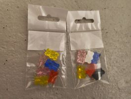 Gummibärchen Anhänger, 6 Stück, verschiedene Farben