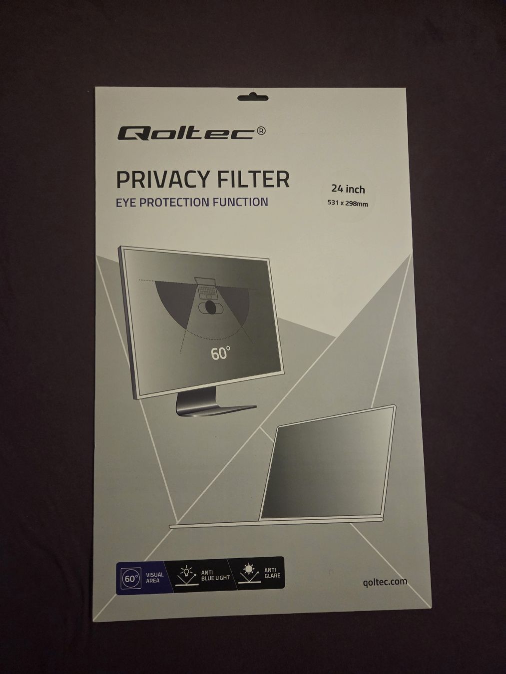Altro Materiale elettrico: Qoltec 24" Privacy Filter – Nuovo (secondo la descrizione) da Zürich venduto da Chrisdawan