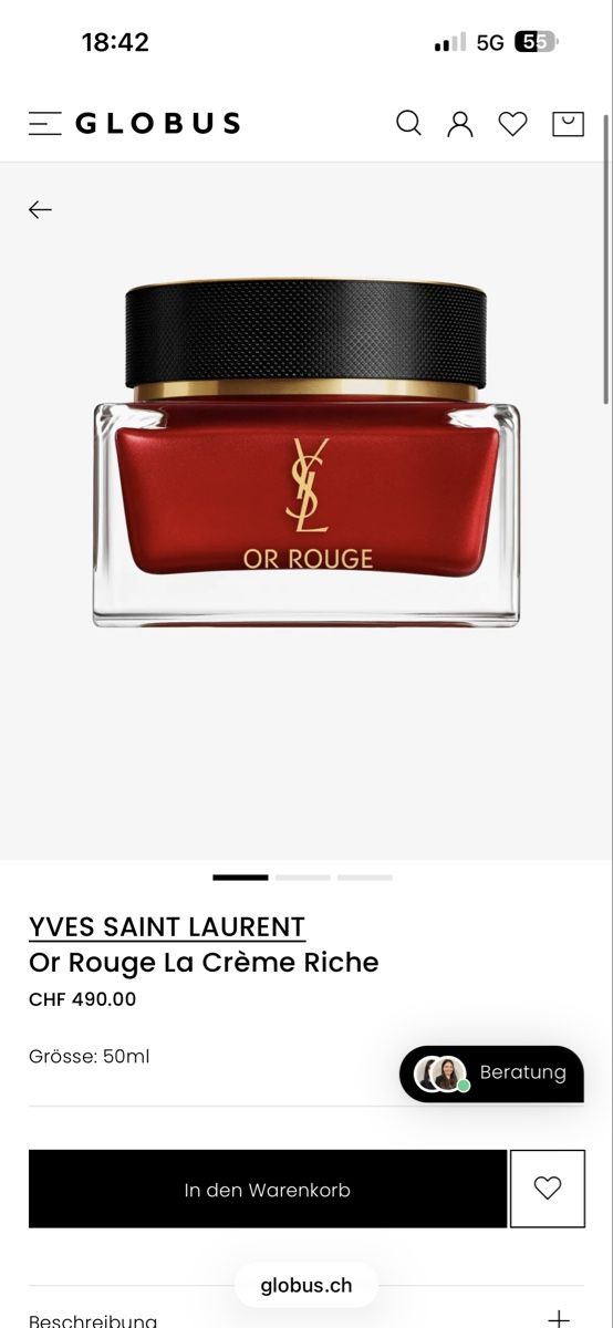 Saint Laurent Cura del viso: ** YSL - OR ROUGE/ETUI - SET ** – Nuovo e nell'imballaggio originale da Giebenach venduto da BeautyLover.90s 4