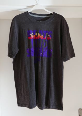 T-Shirt Nike, Gr. M, anthrazit mit Aufdruck, wie neu