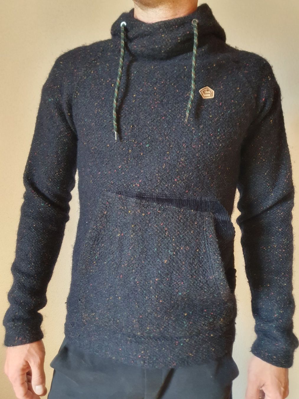 E9 Pulls & Sweat-shirts: E9 "Baghy" Wollpullover Hoodie  Kaputzenpulli Gr. S schwarz – D'occasion à Stein am Rhein par fusselmaus 1
