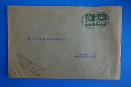 EINSIEDELN - BRIEFCOUVERT - MUSIKHANDLUNG OCHSNER - 1925