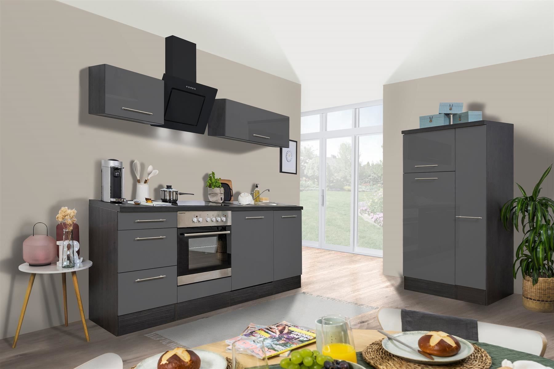 Cucine complete: 311 Küchenzeile Küchenblock 310cm E/GR - Küche Einbauküche – Nuovo e nell'imballaggio originale da Wallenwil venduto da toesstalvertrieb 2