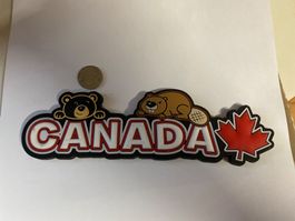 Magnet CANADA -  ours castor feuille érable souvenir
