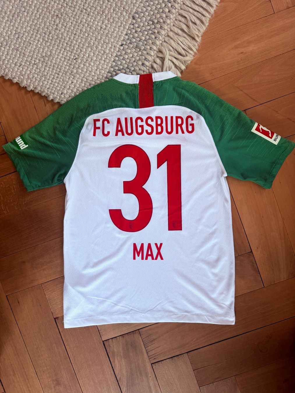 Nike Canottiere & Pantaloni: FC Augsburg Heimtrikot, Philipp Max 2019/20 – Usato da St. Gallen venduto da samuel9408 1