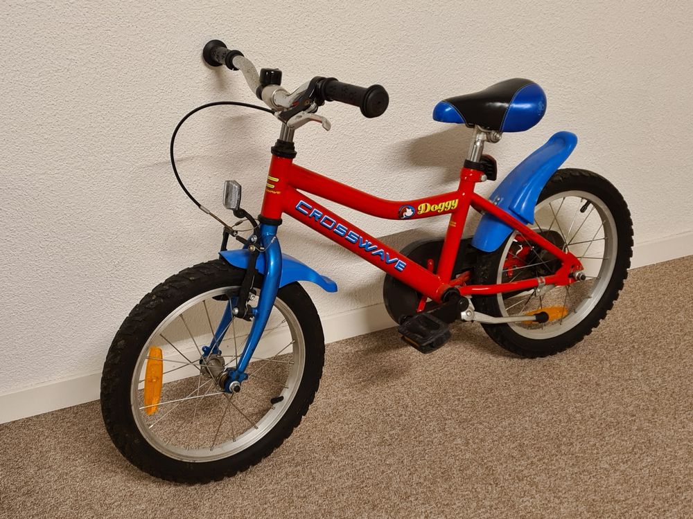  Kinderfahrrad 16 Zoll mit abnehmbaren Stützrädern 