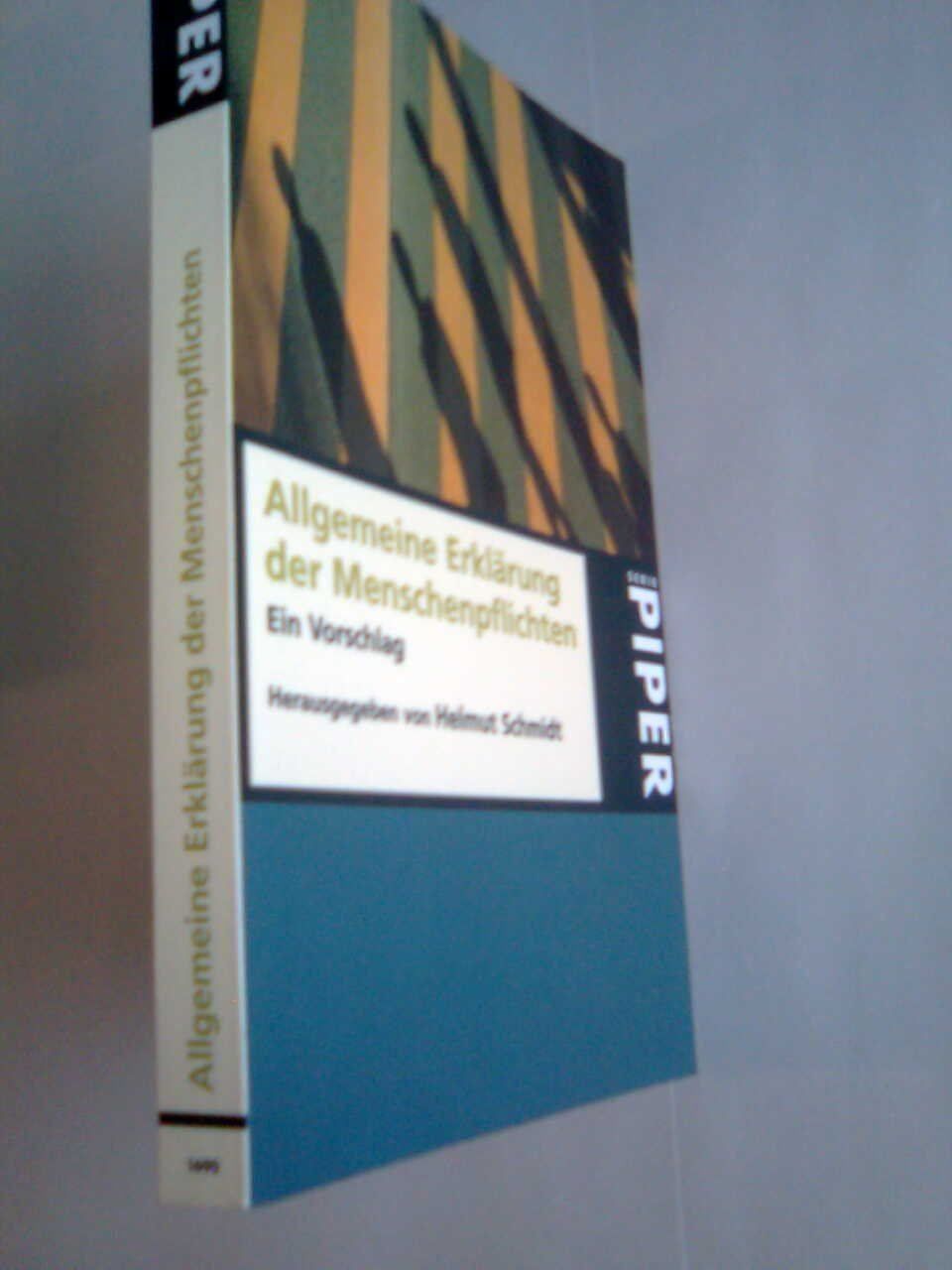 Livres: Allgemeine Erklärung der Menschenpflicht – D'occasion à Basel par Alacant 2