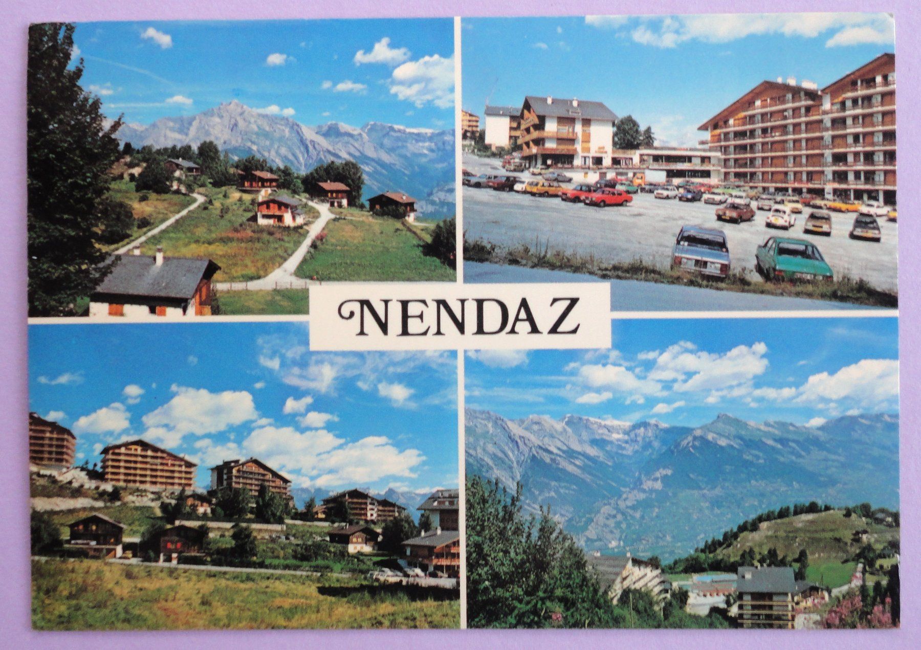 Cartoline postali: Nendaz - Station, alt. 1300 m – Usato da Fétigny venduto da Billy2miny