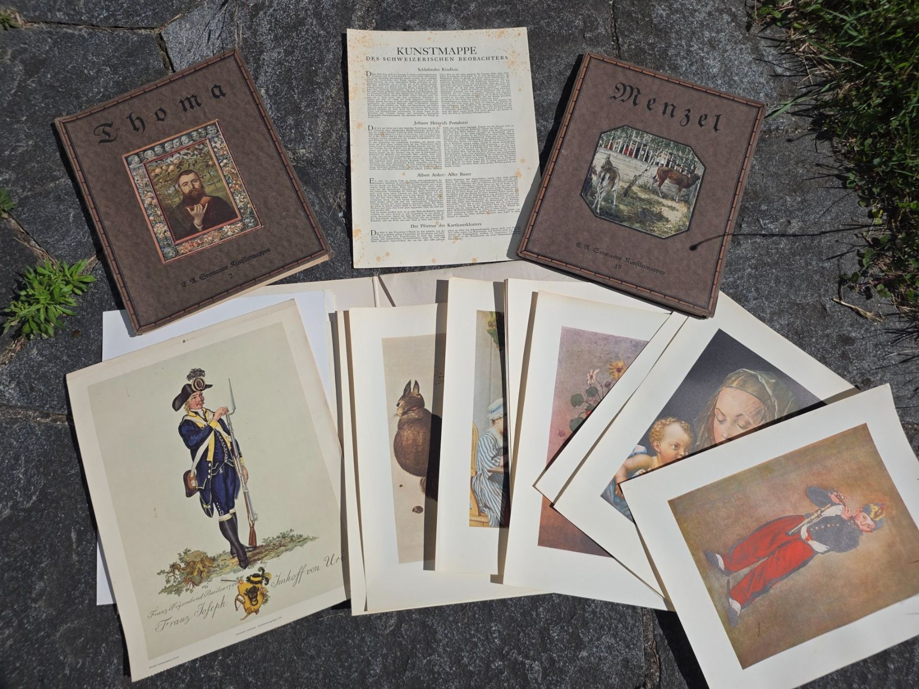 Libri: antike Kunstmappe des Schweizerischen Beobachters/Seemanns – Usato da Reinach AG venduto da BrocanteAGSued 2