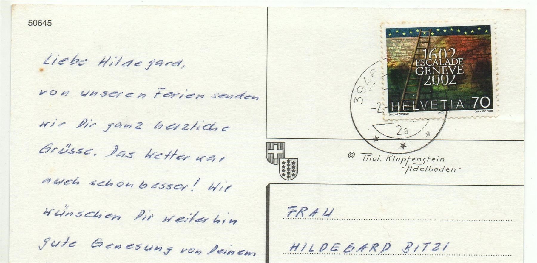 Cartoline postali: GRUBEN TURTMANNTAL – Usato da Jona venduto da philajona 1